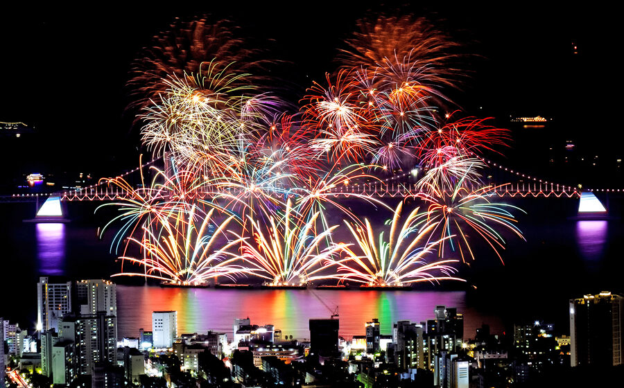 Busan Fireworks Festival in Busan Metropolitan City