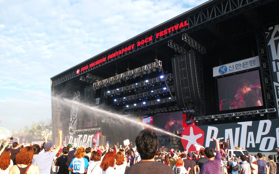 Incheon Pentaport Rock Festival in Incheon Metropolitan City